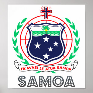 Poster Samoa Armoiries