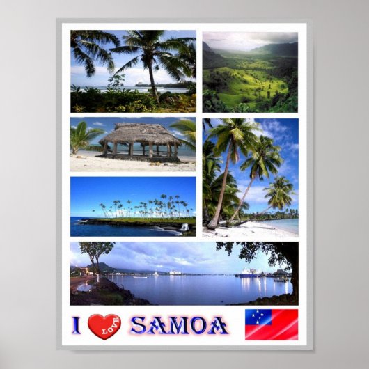Poster Samoa - I Love - (Devant)