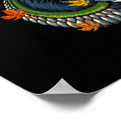 Poster Samouraï du Japon contre Dragon (Coin)