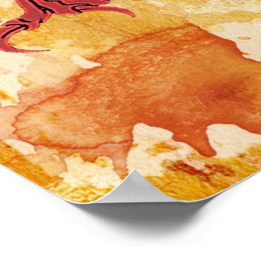 Poster samouraï et le dragon (Coin)