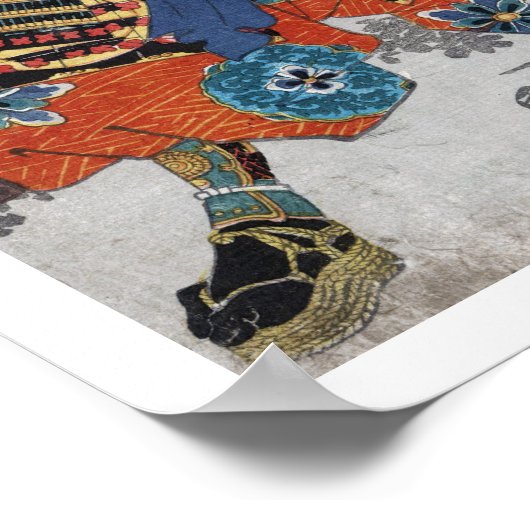 Poster samouraï, guerrier cool oriental (Coin)