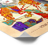 Poster samouraï, guerrier cool oriental (Coin)