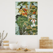 Poster Samouraï japonais dans l'arbre (Cuisine)