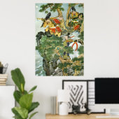 Poster Samouraï japonais dans l'arbre (Bureau à domicile)