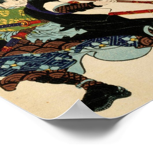 Poster Samouraï Ronin By Tsukioka Yoshitoshi 1869 (Coin)