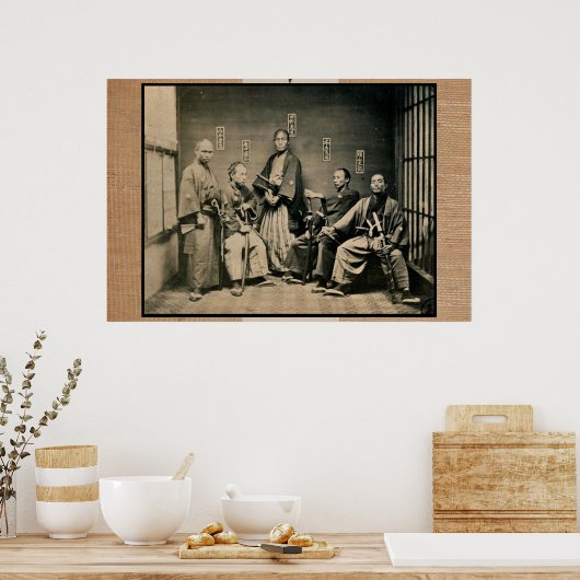 Poster samouraï, Tokyo 1860 (Cuisine)
