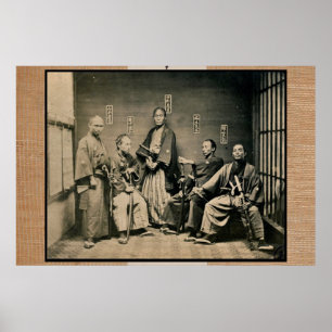 Poster samouraï, Tokyo 1860