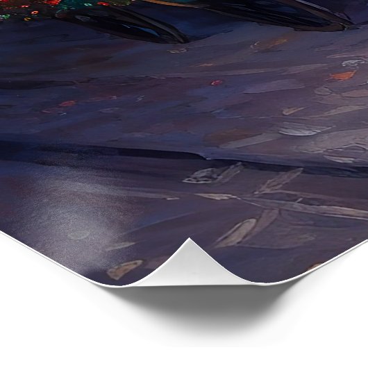 Poster Samoyed Christmas Festive Saison (Coin)