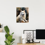 Poster Samoyed Dog Art Print (Bureau à domicile)