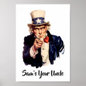 Poster Sam's Your Oncle (Devant)