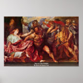 Poster Samson Et Delilah Par Dyck Anthonis Van (Devant)