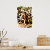 Poster Samson Et Le Lion (Cuisine)