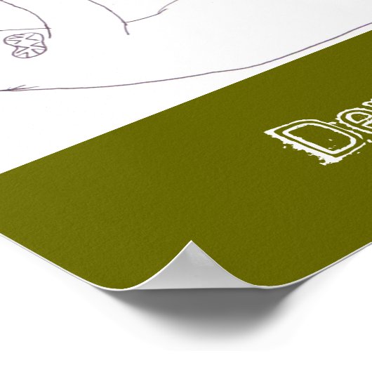 Poster samson le démon paresseux (Coin)