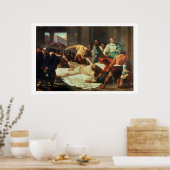 Poster Samson trahi par Delilah (huile sur toile) (Cuisine)
