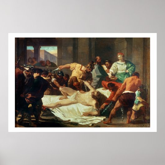 Poster Samson trahi par Delilah (huile sur toile) (Devant)