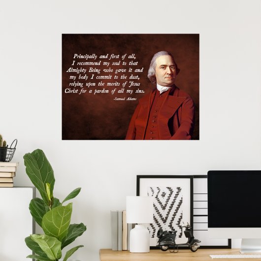 Poster Samuel Adams Jesus (Bureau à domicile)