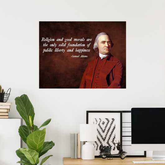 Poster Samuel Adams Moralité (Bureau à domicile)