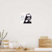 Poster Samuel Champlain Hipster texte du future+lunettes (Cuisine)