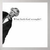 Poster Samuel Morse et le premier message télégraphique (Devant)