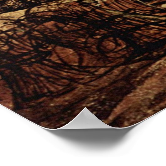 Poster Samuel Palmer - champ de maïs au clair de lune (Coin)