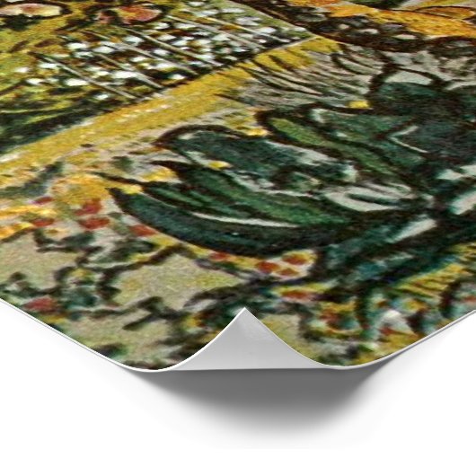 Poster Samuel Palmer - Jardin à Shoreham (Coin)