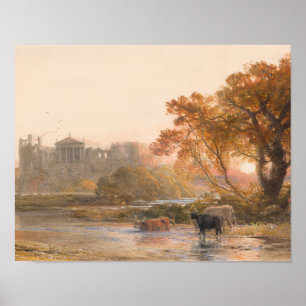 Poster Samuel Palmer - Soirée en Italie - les déserts