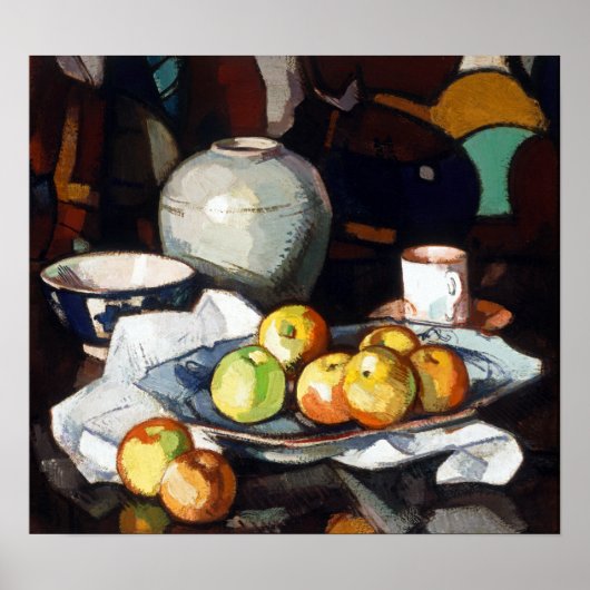 Poster Samuel Peploe Demi-Pommes et Jarre (Devant)