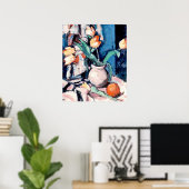 Poster Samuel Peploe, Tulipes dans un pot brun, (Bureau à domicile)