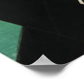 Poster Samurai 1863 imprimé de bois japonais antique (Coin)