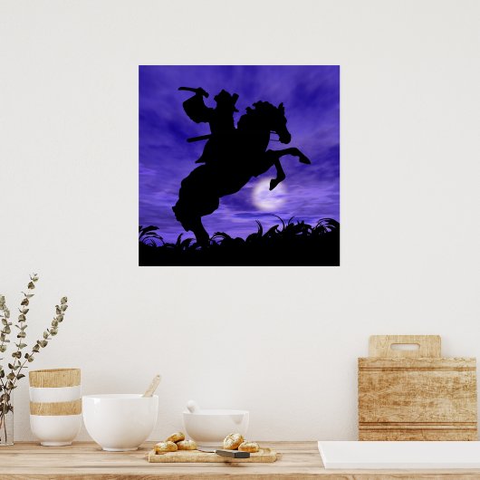 Poster Samurai à cheval (Cuisine)