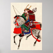 Poster Samurai à cheval 1878 (Devant)