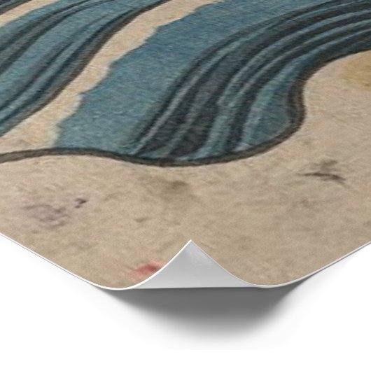 Poster Samurai à cheval vers 1830 (Coin)