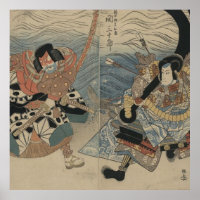 Samurai avec grande épée et Ancre vers 1815