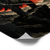 Poster Samurai Bigfoot Graphic Tee Japanese Vintage  (Coin)