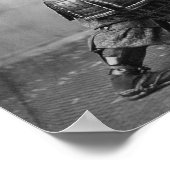 Poster Samurai Brandissant Son Épée - Histoire Japonaise (Coin)