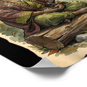 Poster Samurai Capybara Japanese Art Vintage Graphic Funn (Coin)