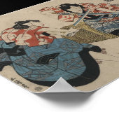 Poster Samurai Crossing Swords vers 1825 (Coin)