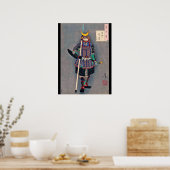 Poster Samurai en Armor, Tsukioka Yoshitoshi (Cuisine)