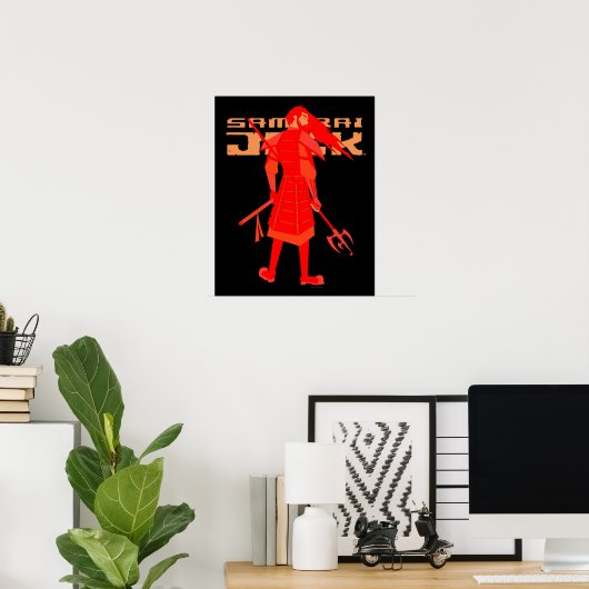 Poster Samurai Jack Red Warrior Graphic (Bureau à domicile)