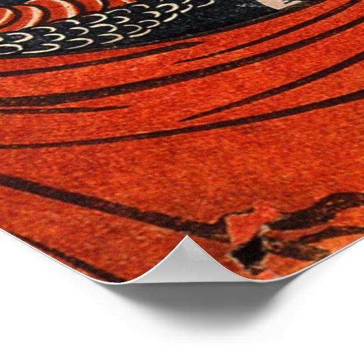 Poster Samurai japonais (Coin)