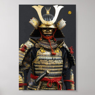 Poster Samurai Mur Art imprimé Shogun Tokugawa