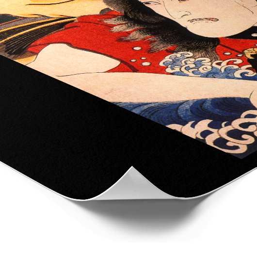 Poster Samurai, Peinture japonaise c. Années 1800 (Coin)