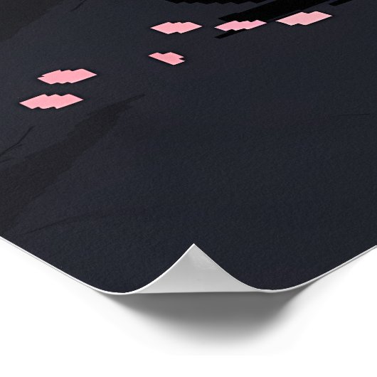 Poster Samurai Pixel et Banana Artwork (Coin)