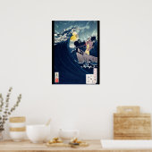Poster Samurai pour calmer les mers rugueuses, Yoshitoshi (Cuisine)