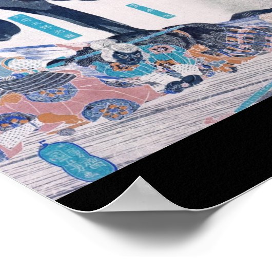 Poster Samurai, Skeleton Peinture vers les années 1800 (Coin)