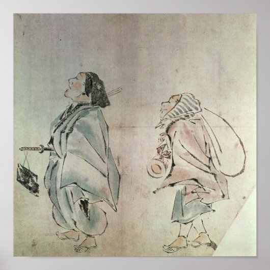 Poster Samurai suivi d'un serviteur (Devant)