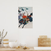 Poster Samurai tirant sur un Bow, Ukiyo-e (Cuisine)