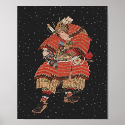 Poster Samurai Warrior Art japonais Vintage (Devant)