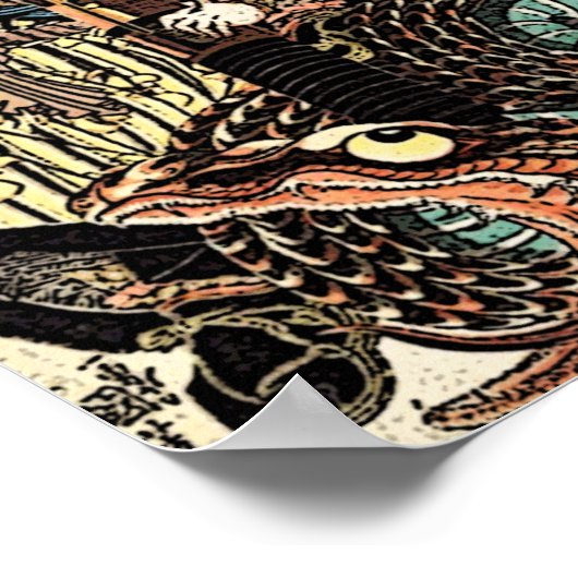 Poster Samurai Warrior tue Serpent (Coin)