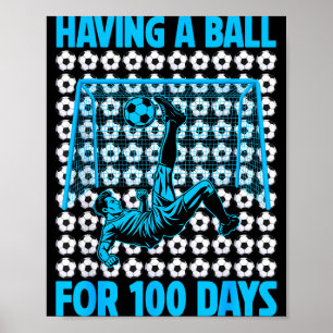 Poster S'amuser pour les 100 jours d'école Amoureux de fo